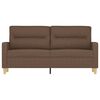 vidaXL Canap&eacute; &agrave; 2 places Marron 140 cm Tissu
