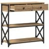vidaXL Table Console ch&ecirc;ne artisanal 75 x 28 x 75 cm