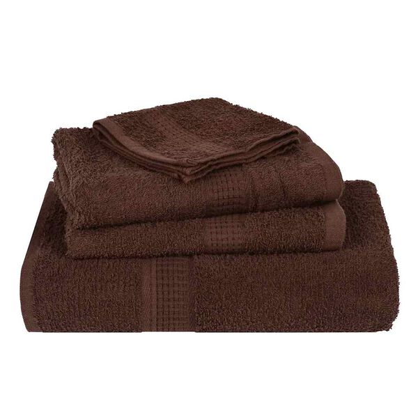 vidaXL Serviettes FROGN 2 pcs marron 100x200 cm 360 g/m&sup2;