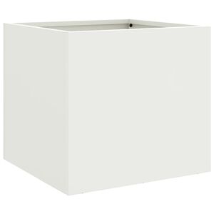 vidaXL Jardini&egrave;re blanc 32x30x29 cm acier