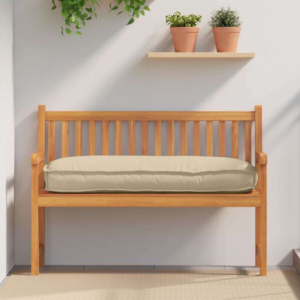 vidaXL Coussin Beige 120 x 50 x 12 cm Tissu Oxford