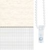 vidaXL Store z&egrave;bre beige marbr&eacute; largeur du tissu 135,9 cm polyester