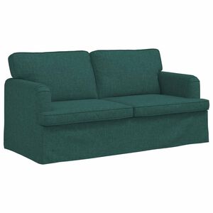 vidaXL Canap&eacute; Vert fonc&eacute; 162 x 80 x 85 cm tissu