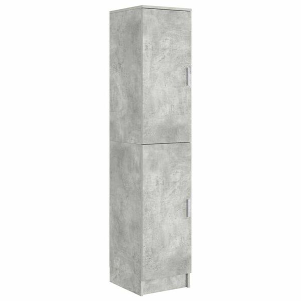 vidaXL Haut Armoire Gris b&eacute;ton 35 x 39 x 168 cm