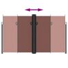 vidaXL Auvent lat&eacute;ral r&eacute;tractable marron 200x600 cm