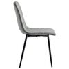 vidaXL Chaises &agrave; manger lot de 4 gris fonc&eacute; similicuir