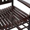 vidaXL Chaise &agrave; bascule avec si&egrave;ge incurv&eacute; Marron Bois de peuplier