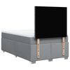 vidaXL Sommier &agrave; lattes de lit avec matelas Gris clair 120x200cm Tissu