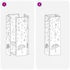vidaXL Porte-parapluie Noir 15,5 x 15,5 x 49 cm Métal