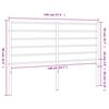 vidaXL T&ecirc;te de lit de remplacement m&eacute;tal noir 140 cm