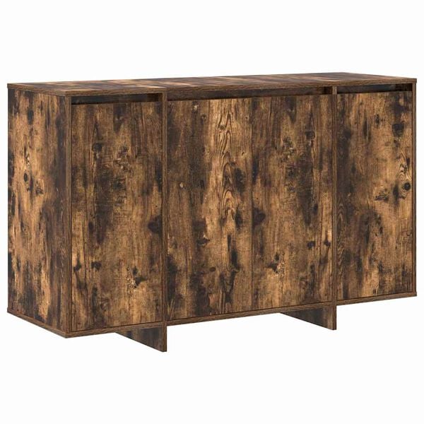vidaXL Buffet Ch&ecirc;ne fum&eacute; 120 x 41 x 75 cm Bois d'ing&eacute;nierie