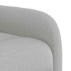 vidaXL Fauteuil de massage inclinable gris nuage tissu