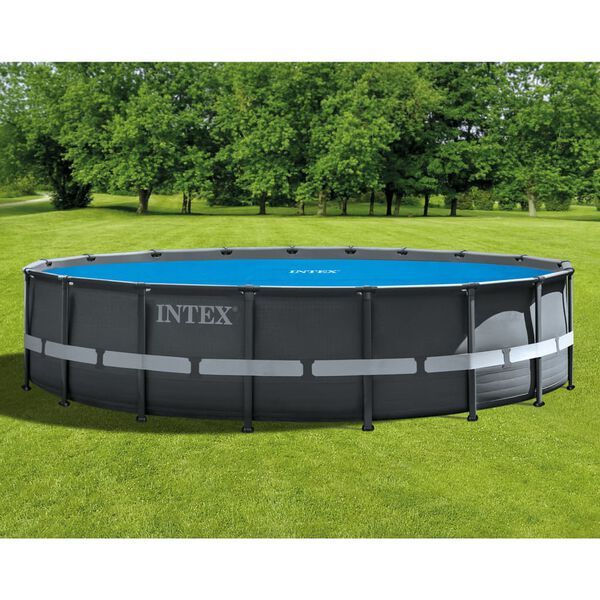 Intex Couverture solaire de piscine bleu 538 cm polyéthylène