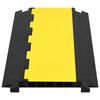 vidaXL Rampe de protection de c&acirc;ble avec 5 canaux 90 cm caoutchouc