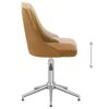 vidaXL Chaises pivotantes &agrave; manger lot de 6 marron velours