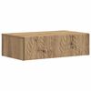 vidaXL Table d'appoint murale Ch&ecirc;ne artisanal 59 x 34,5 x 17 cm