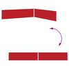 vidaXL Auvent lat&eacute;ral r&eacute;tractable de patio 170x1200 cm Rouge