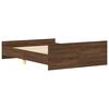 vidaXL Cadre de lit sans matelas ch&ecirc;ne marron 135x190 cm