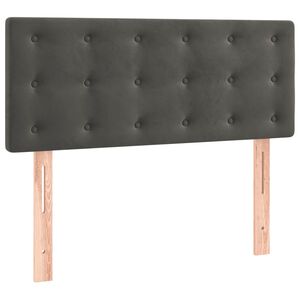 vidaXL T&ecirc;te de lit Gris fonc&eacute; 90x5x78/88 cm Velours