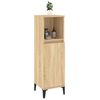 vidaXL Armoire salle de bain ch&ecirc;ne sonoma 30x30x100 cm