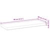 vidaXL &Eacute;tag&egrave;res flottantes 2 pcs 80x30x4 cm acacia massif non trait&eacute;