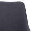 vidaXL Chaises pivotantes &agrave; manger lot de 4 gris fonc&eacute; tissu