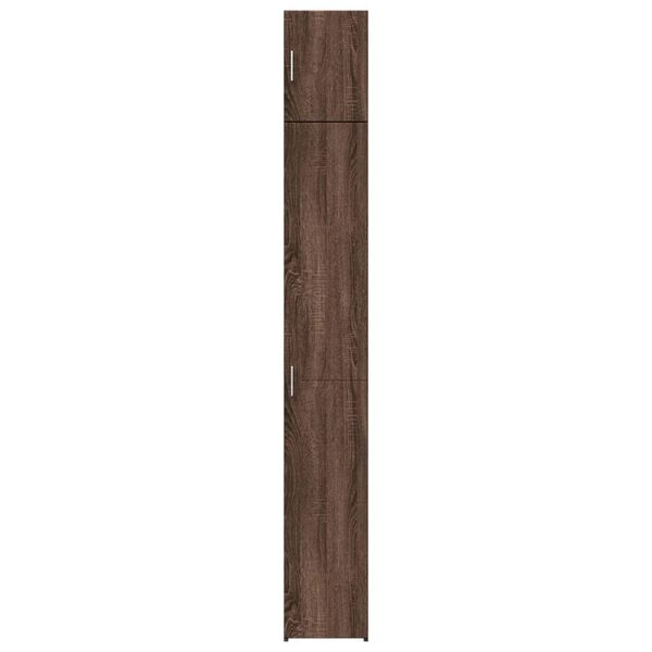 vidaXL Armoire de rangement mince ch&ecirc;ne marron 30x42,5x225 cm