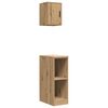 vidaXL Armoires garage 2 pcs ch&ecirc;ne artisanal bois d'ing&eacute;nierie