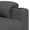 vidaXL Fauteuil de massage Gris Similicuir
