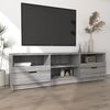 vidaXL Meuble TV Sonoma gris 150x33,5x45 cm Bois d'ing&eacute;nierie