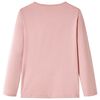 T-shirt enfants &agrave; manches longues rose clair 140