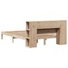 vidaXL Lit biblioth&egrave;que sans matelas 120x200 cm bois de pin massif