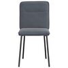 vidaXL Chaises &agrave; manger lot de 6 gris fonc&eacute; velours