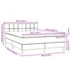 vidaXL Sommier &agrave; lattes de lit avec matelas noir 160x210 cm velours