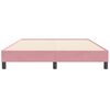 vidaXL Sommier &agrave; lattes de lit sans matelas rose 160x210 cm velours