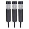 Luxform Lampes solaires &agrave; LED de jardin Valence 3 pcs Anthracite