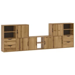 vidaXL Meubles TV 5 pcs avec rangement ODDA bois de pin massif