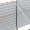 vidaXL Lit sur&eacute;lev&eacute; Marron 240 x 80 x 81 cm Acier