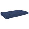 vidaXL Coussin de plancher palette Bleu marine clair 73x40x7 cm Coton