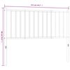 vidaXL T&ecirc;te de lit m&eacute;tal noir 107 cm
