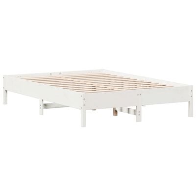 vidaXL Cadre de lit sans matelas blanc 120x200 cm bois de pin massif