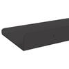 vidaXL &Eacute;tag&egrave;re flottante 4 pcs Noir 60 x 8,5 x 2,5 cm Acier