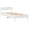 vidaXL Cadre de lit sans matelas blanc 100x200 cm bois de pin massif