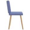 vidaXL Chaises &agrave; manger lot de 4 bleu jean tissu