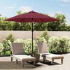 vidaXL Tissu de remplacement pour parasol d'ext&eacute;rieur Bordeaux 300 cm