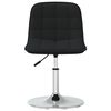 vidaXL Chaises pivotantes &agrave; manger lot de 6 noir tissu