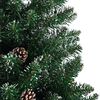 vidaXL Sapin de No&euml;l mince Vert 180 cm PVC et bois de pin massif