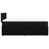 vidaXL Sommier &agrave; lattes de lit avec matelas Noir 100x200 cm Tissu