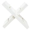 vidaXL Porte-b&ucirc;ches Blanc 47x39,5x48 cm Bois massif de pin
