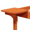 vidaXL Cadre de lit avec tables de chevet Brun cire 90 x 220 cm